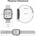 Smart Watch, 1.69'' Smartwatch for Android Phones and iOS Phones Compatible with iPhone Samsung, IP68 Waterproof Fitness Tracker with Heart Rate and Sleep Monitor Smart Watches for Men Women